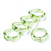 Transparent Resin Finger Rings RJEW-T013-001-E08-1