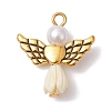 Resin Imitation Pearl Pendants PALLOY-JF02565-03-1