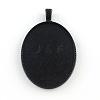 Electrophoresis Alloy Oval Big Pendant Cabochon Settings PALLOY-Q304-03-NR-1