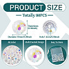 80Pcs AB Color Plated Glass Beads EGLA-TA0013-01A-5
