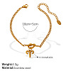 304 Stainless Steel Twelve Constellation Knot Charm Bracelets for Unisex WG096DB-03-1