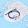 100Pcs 10 Colors Transparent Enamel Acrylic Beads TACR-CD0001-09-5