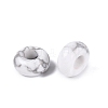 Natural Howlite European Beads G-Q602-04C-2