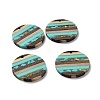 Transparent Resin & Walnut Wood Pendants RESI-TAC0017-68A-03-3