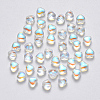 Transparent Spray Painted Glass Beads LS-GLAA-R211-02-D02-1