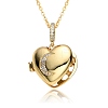 Brass Micro Pave Cubic Zirconia Locket Necklace PW-WG66231-01-1