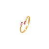 Golden Stainless Steel Cuff Ring MM8912-4-1