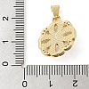 Brass & Shell & Clear Cubic Zirconia Pendants KK-I712-17G-3