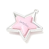 Spray Painted Alloy Pendants AL-CBA5B8E-14P-03-2