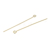 Brass Eye Pins KK-H502-02G-G-2