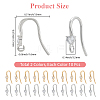 20Pcs 2 Styles 304 Stainless Steel Rhinestone Earring Hooks STAS-BBC0007-16B-2