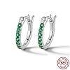 Anti-Tarnish Rhodium Plated 925 Sterling Silver Hoop Earring for Women VR9878-7-1