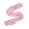 Anti-Tarnish Electroplate Glass Beads Strands EGLA-ZX010-8mm-04-3