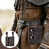 Rectangle PU Leather Medieval Waist Belt Bag with 2Pcs Glass Potion Bottles AJEW-WH0696-581B-5