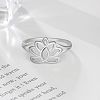 Flower 925 Sterling Silver Finger Rings FS-WG1E6A3-03-2