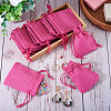 20Pcs Rectangle Polyester Imitation Burlap Packing Pouches Drawstring Bags ABAG-TA0001-95E-6