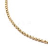 Ion Plating(IP) 304 Stainless Steel Ball Chain Bracelet for Women BJEW-G667-10G-2