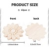 Wood Carved Onlay Applique Craft LS-WOOD-WH0034-11B-2