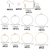 DELORIGIN DIY Earring Finding Kits DIY-DR0001-34-2