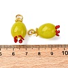 Handmade Lampwork Pendants LAMP-Z012-01G-04-3