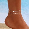Alloy Double/Multi Layer Chain Anklets for Women WG9DD83-02-1