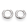 201 Stainless Steel Huggie Hoop Earrings STAS-S079-162A-2