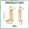 12Pcs Brass Charms ZIRC-BC00001-27G-2