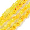 Handmade Millefiori Glass Bead Strands LAMP-J035-4mm-06-2