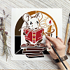 Large Plastic Reusable Drawing Painting Stencils Templates DIY-WH0172-646-7
