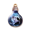 Alloy Enamel Pendants ENAM-D023-10KCG-2