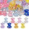 40Pcs 8 Colors Electroplated Resin Pendants CRES-CJ0001-67-3