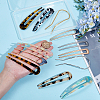 12Pcs 12 Style French Hair Forks OHAR-GA0001-10-3
