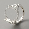 Adjustable Brass Pad Ring Settings KK-WH0045-037S-1