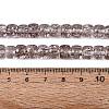 Crackle Transparent Glass Beads Strands GLAA-N069-03A-02-4
