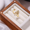 Adjustable Brass Micro Pave Cubic Zirconia Cuff Rings FS-WGDCDFA-01-3