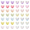 112Pcs 14 Styles UV Plating Transparent and Opaque Acrylic Beads MACR-TA0002-32-2