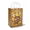 Cowboy Series Printed Kraft Paper Tote Bags ABAG-B006-02B-2