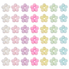 60Pcs Flocking Opaque Acrylic Beads FIND-GA0008-13-1