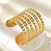 304 Stainless Steel Cuff Bangles for Women BJEW-Z096-06G-1