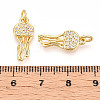 Brass Micro Pave Cubic Zirconia Pendants KK-N257-12G-3