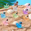 120Pcs 12 Colors Mini Luminous Resin Sunglasses Duck Display Decorations RESI-SZ0003-33-4