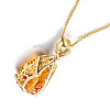 Oval Brass Topaz Moissanite Pendant Necklaces WG6A185-01-3