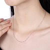 925 Sterling Silver Chain Necklaces NJEW-BB30129-16-4