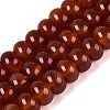 Dyed Natural Carnelian Beads Strands G-Q606-44A-01-2