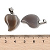 Natural Grey Agate Pendants G-B127-11P-10-4