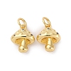 Brass Pave Cubic Zirconia Charms KK-Q098-24G-1