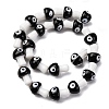 Handmade Evil Eye Lampwork Beads Strands LAMP-S069-01B-2