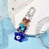 Blue Evil Eye Lampwork Pendant Decooration HJEW-JM01969-02-2