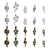 Beadthoven 40 Pcs 10 Styles Alloy Pendants FIND-BT0001-01-9