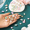 40Pcs 10 Styles Glass Charms GLAA-TA0003-63-7